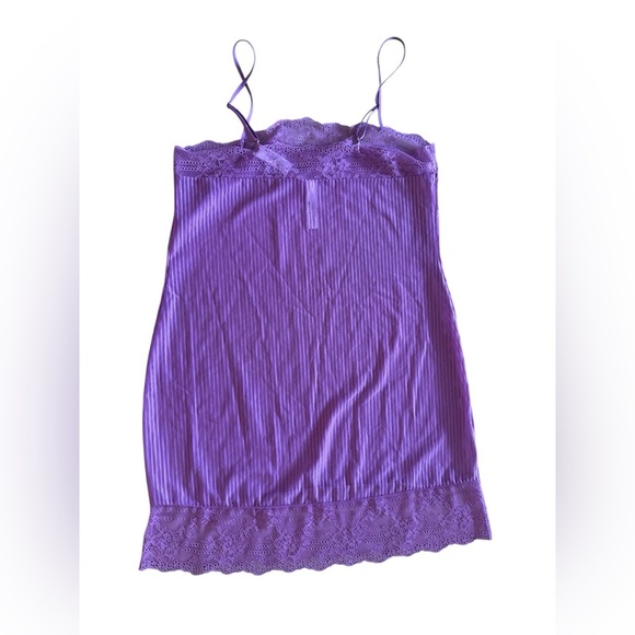Adore Me Women’s Slip Purple Mulberry XL Jeanne Bodycon Slip New Lace Comfy - Picture 2 of 15